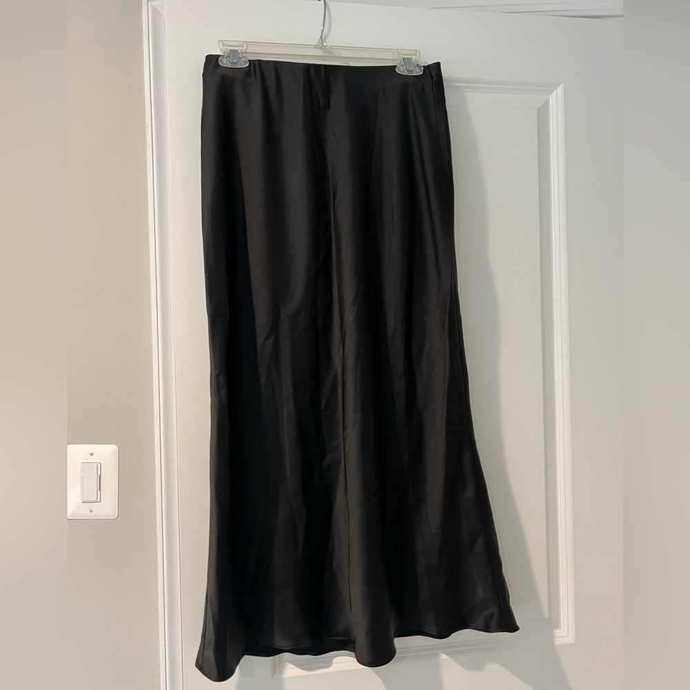 Zara Silky Midi Skirt